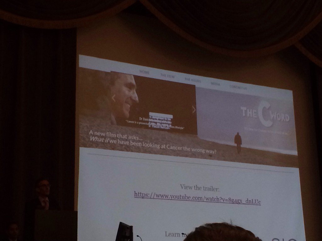 myhelpsy's tweet photo. @harvardmed @Integrativeonc @ucsfosher #cancer #sar2015 #sio2015 #frc4 Dr. Cohen talks about @anticancer https://t.co/TwZec7RbnB