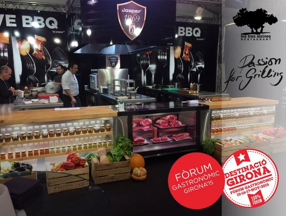 Los días 15/16/17 de noviembre JoanValls  en el Fórum Gastronómico de Gerona acompañando con mucho gusto a Josper.