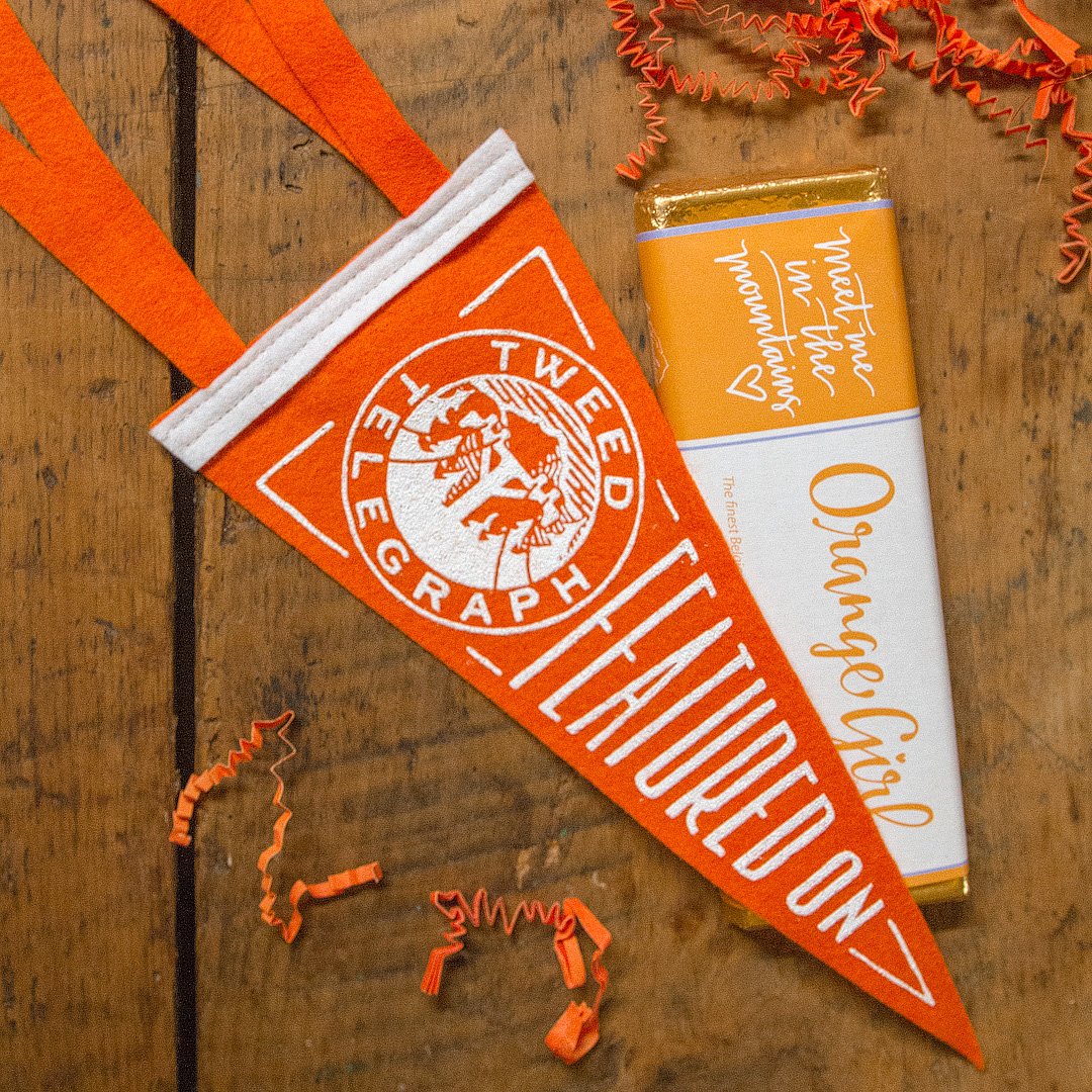 Love how this custom pennant turned out! Designed for Tweed Telegraph @Tweed_Telegraph