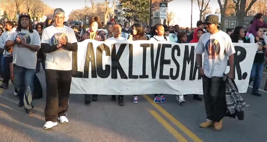 OccupyWallStNYC's tweet photo. What happened in Minneapolis? Protests begin after police shoot black man #BlackLivesMatter https://t.co/2PJ4raPMFC https://t.co/JJBkvPzeD0