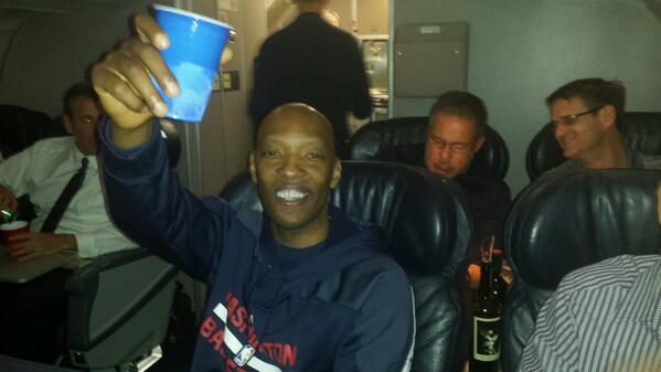 Happy 46th Birthday to Sam Cassell. Here\s Sam-I-Am toasting a playoff win over the in April 2014. 