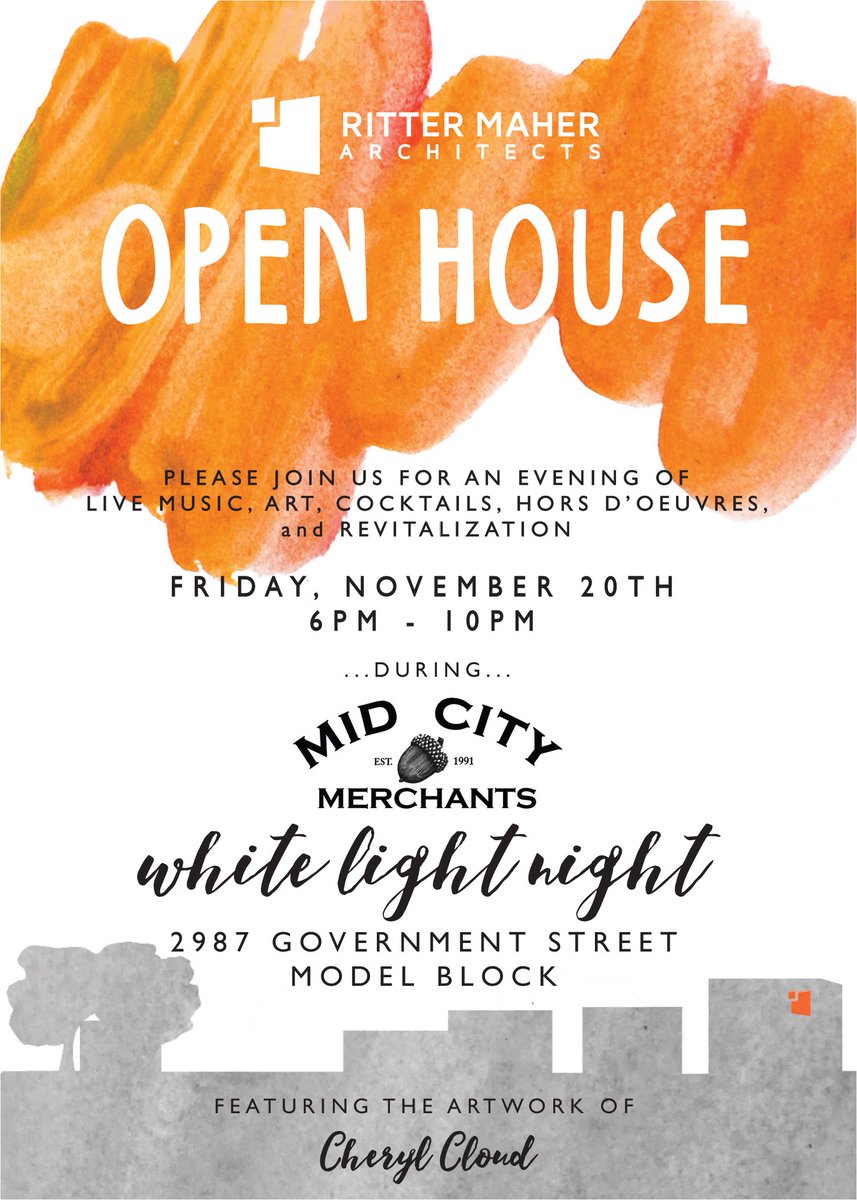 We're hosting an Open House for White Light Night - come check out the new space! <a href="/MCM_BatonRouge/">Mid City Merchants</a> <a href="/WhiteLightNight/">White Light Night</a>