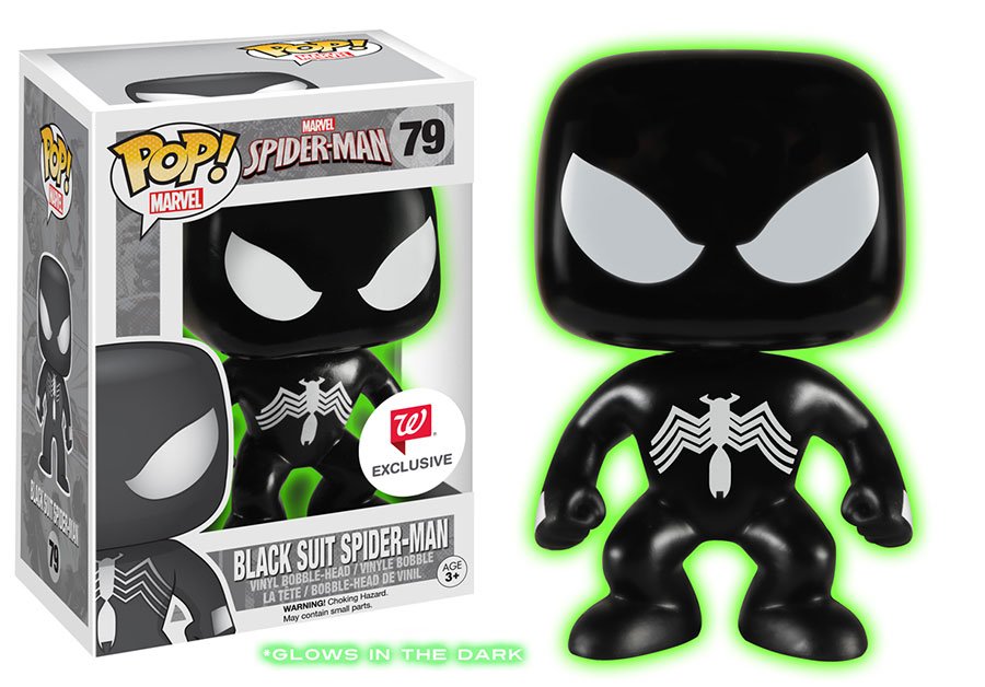 OriginalFunko's tweet image. RT &amp;amp; follow @OriginalFunko for a chance to win a @Walgreens exclusive glow-in-the-dark Black Suit Spider-Man Pop!