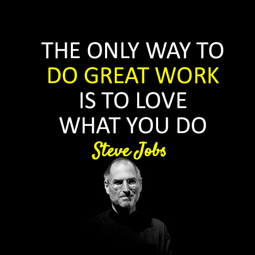 Innermediallc's tweet photo. "The Only Way to Do Great Work is to Love What You Do" -Steve Jobs
#Mondaymotivation #quote https://t.co/NoXcnAlbFs