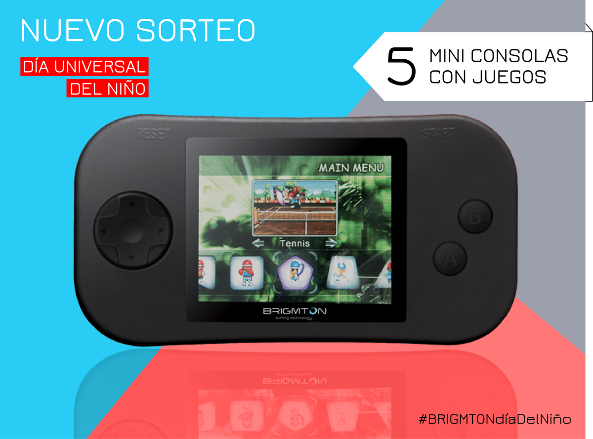 BRIGMTON's tweet photo. Sorteamos 5 #miniconsolas para los peques entre nuestros nuevos seguidores en Facebook, Twitter e Instagram... https://t.co/RLZFW088Ry