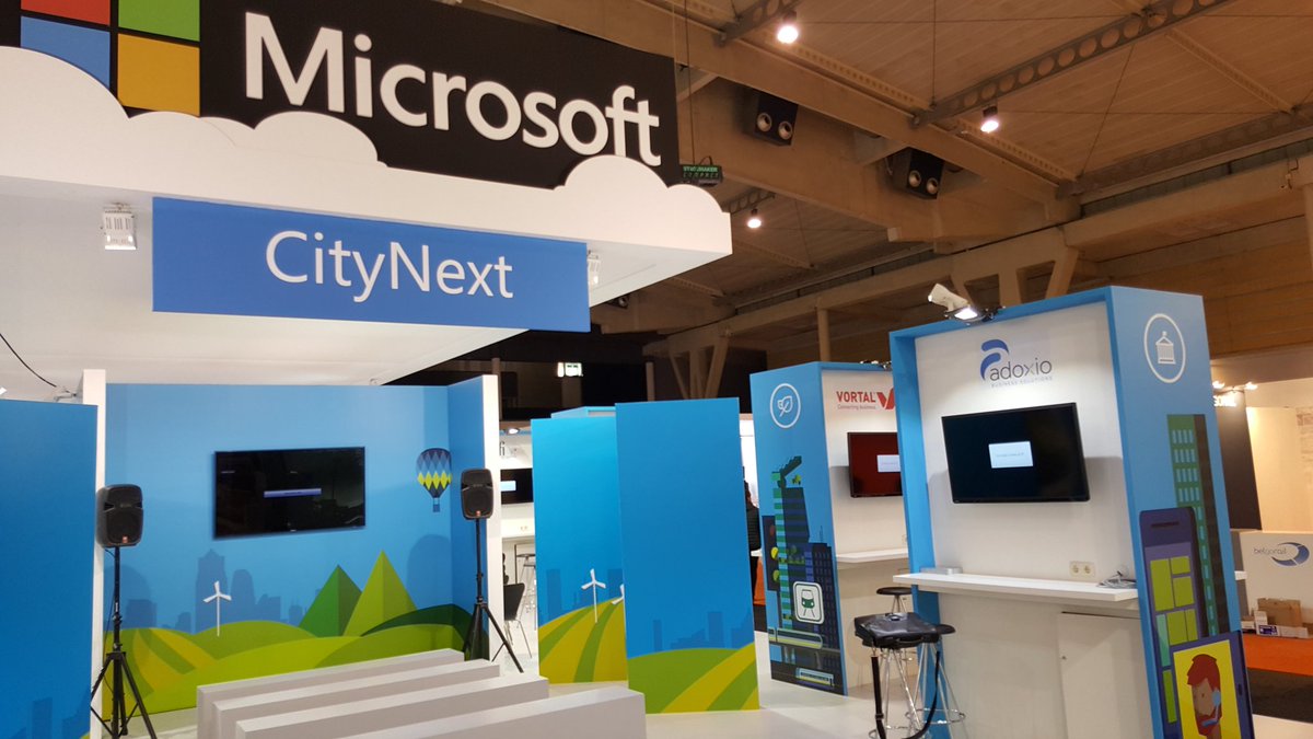 adoxio's tweet photo. Excited to have arrived @SmartCityexpo with @MSFTCityNext. Showing off @Adxstudio citizen services. #SCEWC15 https://t.co/0AvjrGkrmB