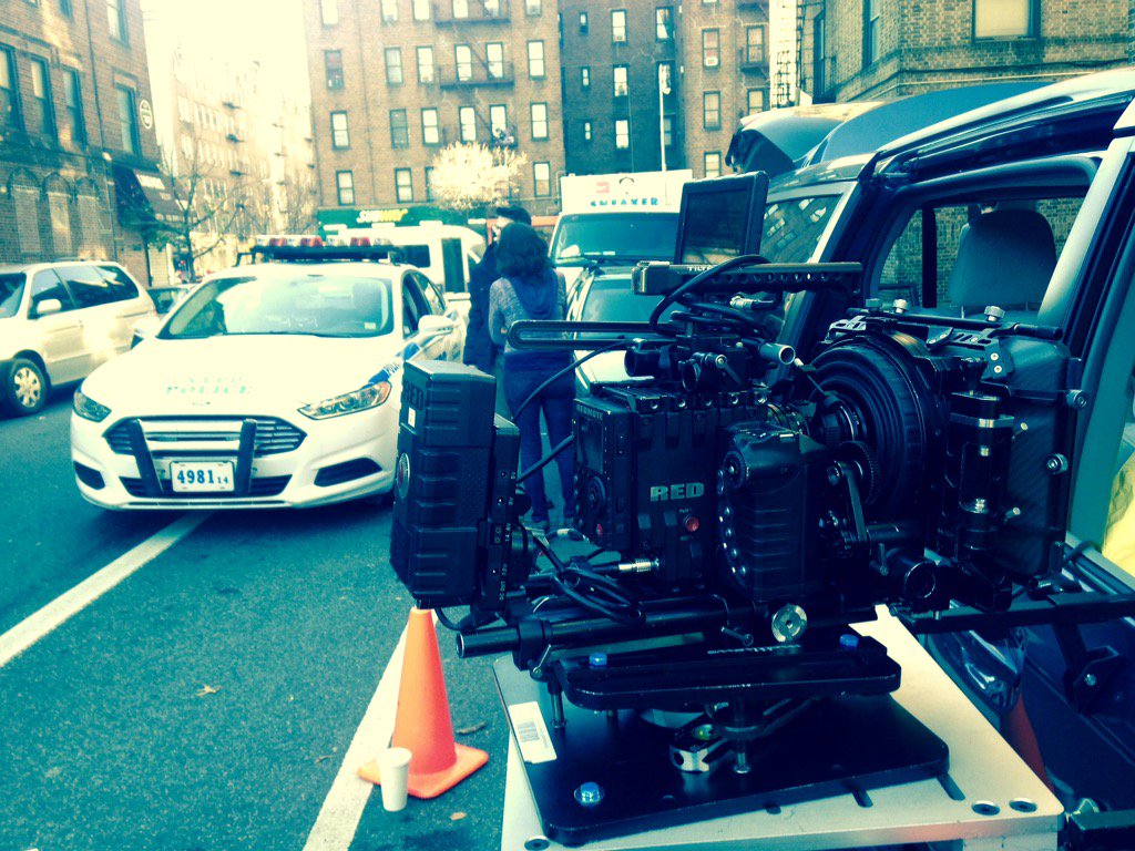 Police escort today @nightsweatsfilm #newyorkfilm #assistantcamera #day20