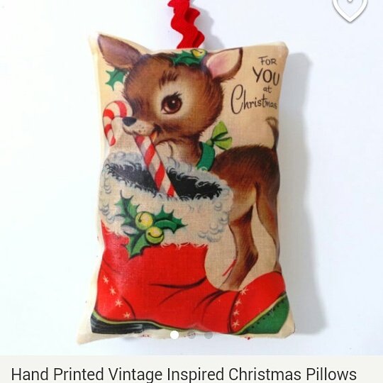 SarahBenning2's tweet photo. Vintage inspired pillows can be found on my Folksy page #TheBlueberryPatch #SarahBenning #folksy #Bambi #gift https://t.co/oKXwB2bucj