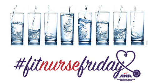 MONurses's tweet photo. Happy #FitNurseFriday! This week, focus on staying hydrated. Drink an extra glass of H2O before &amp; after each shift. https://t.co/1b41xKn2MT