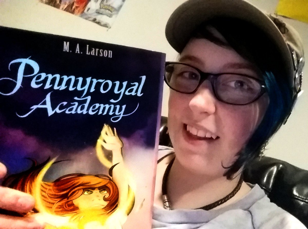 TheGhostlyMuse's tweet photo. Final look on my Pennyroyal cover mockup for class! It fits wonderfully on the book! Hope you enjoyed it @M_A_Larson https://t.co/EPxMUdqb7V