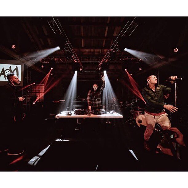 Performed #DarkerThanBlood for the 1st time w/ @linkinpark at the @musicforrelief event. 📽 soon. #neonfutureodyssey https://t.co/TyKxk1L4yZ