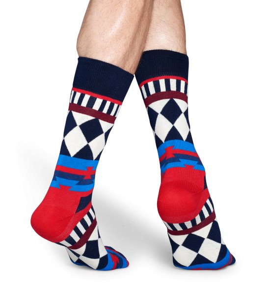SockObsessed's tweet image. At Sock Obsessed: Happy Socks Disco Tribe socks in navy, red and white. This time, w/ pics.. bit.ly/1QpMh1j