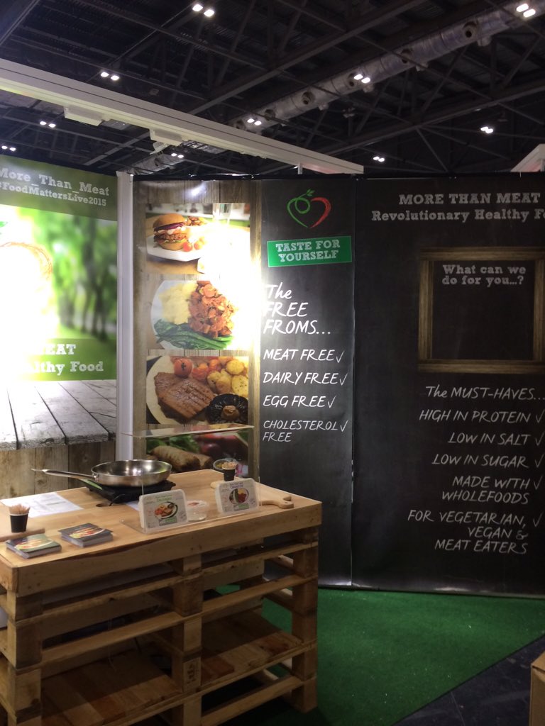 more_than_meat's tweet photo. Ready for @FoodMattersLive thanks to @yetislandesign and @zestadvice for invaluable help. https://t.co/8NqHBn14x6