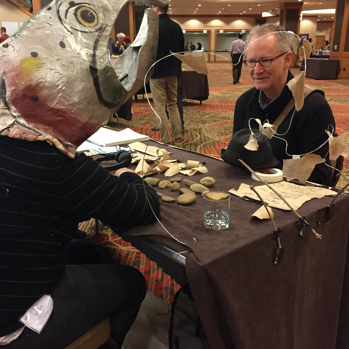 technodowser's tweet photo. @papercoho - @upuplookout &amp; I will take the recordings &amp; read messages to your river-dwelling kin soon. #queerSTS https://t.co/ZA1fuQHBp4