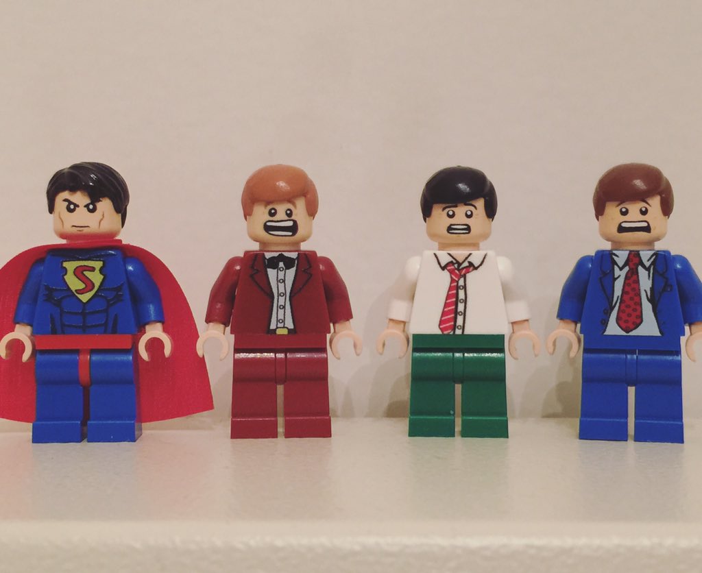 Project finished for a customer re-creating the Action Comics cover! #LEGO #custom #minifigs #Superman #ActionComics
