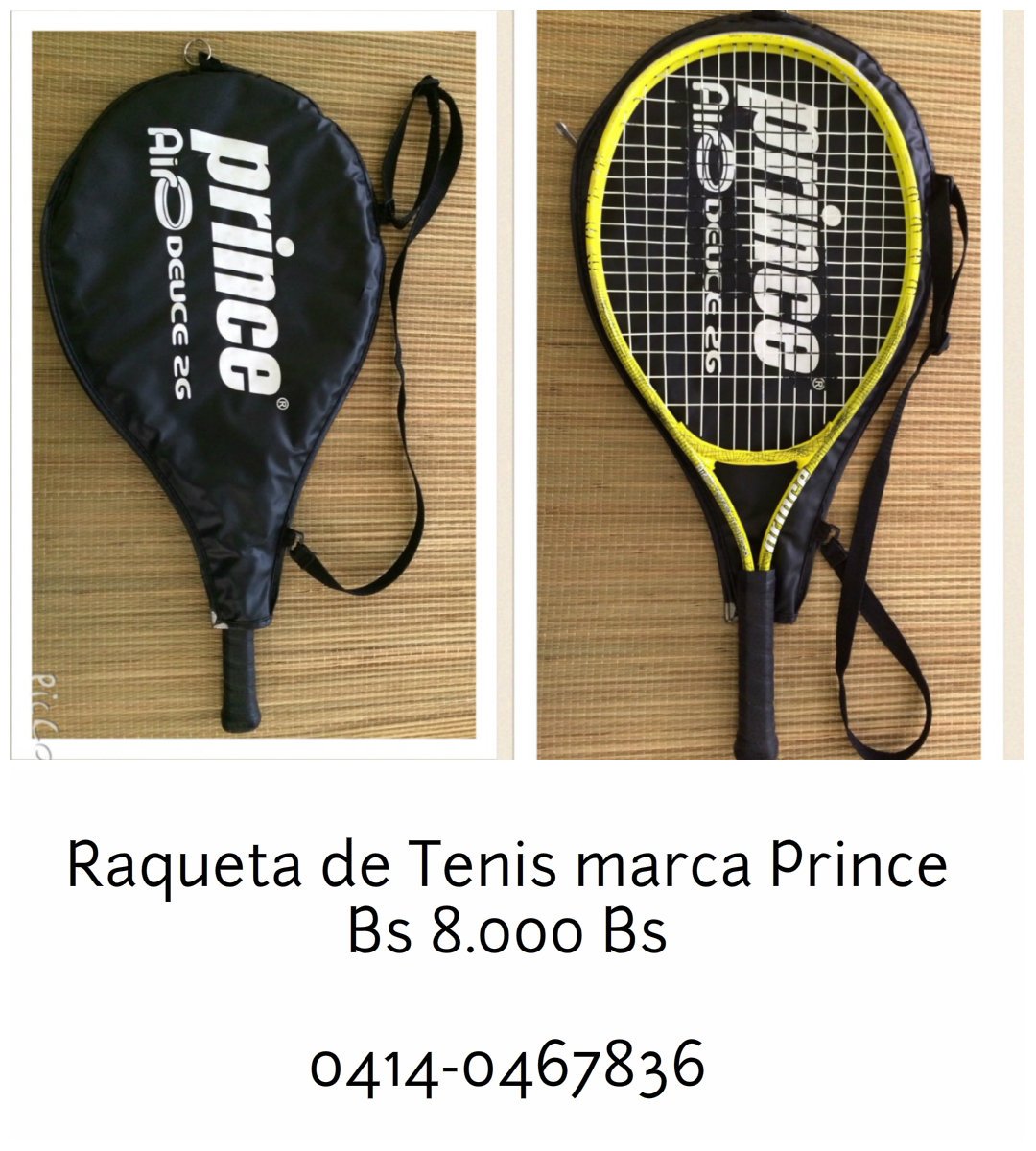 ventasviaweb's tweet photo. Raqueta de Tenis Prince 8.000 Bs #ventas #valencia #raquetas https://t.co/Z4rshnmjTC