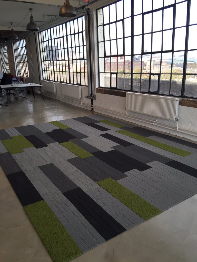 The Custard Factory #Birmingham gets a new addition! Check out this Bespoke Rug Designed by <a href="/ShereenAhmed05/">Shereen Ahmed</a> #Design