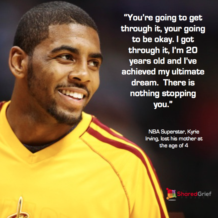 SharedGrief's tweet photo. @kyrieirving formed a #triangle with his family and became a #team after losing his mom at a young age. #SharedGrief https://t.co/7XvONhSVci