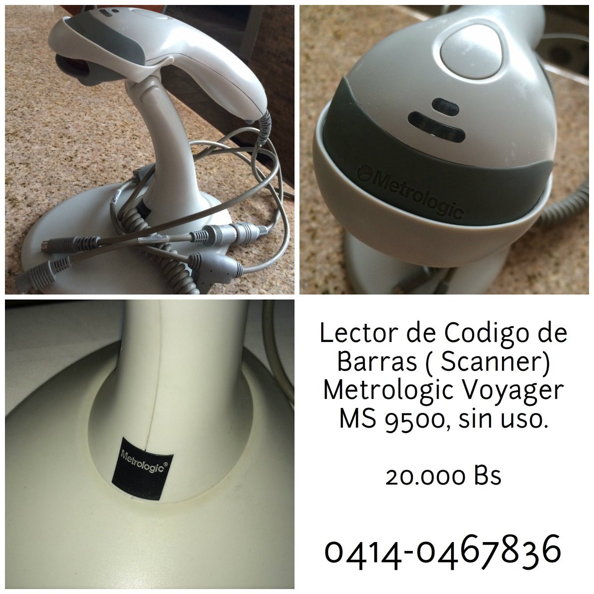 ventasviaweb's tweet photo. Lector de Codigo de Barras (Scanner) Metrologic Voyager MS 9500, sin uso 20.000 Bs #ventas #valencia #lector https://t.co/5pyW06vEF2