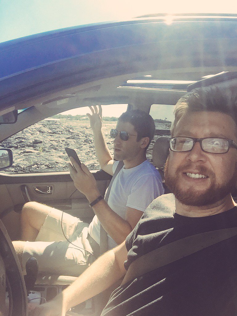 ninjasforhealth's tweet photo. Scouting spots for our next ninja studio... how bout a science lab right on the lava flow? #ninjastudio https://t.co/OzVYzosIrr