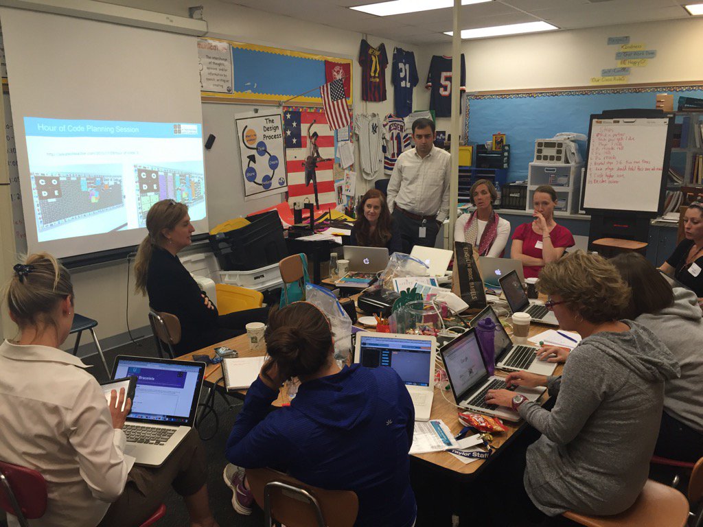 Hour of Code planning Professional Development session #ztroar