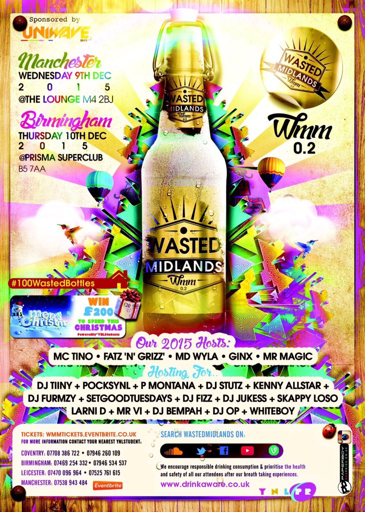 Ohema_Tamaraa's tweet photo. Not long to go. 8pm it round the corner. Get your bank cards ready 

#WMM2.0 
#WastedMidlands https://t.co/MDnoBzTJaG