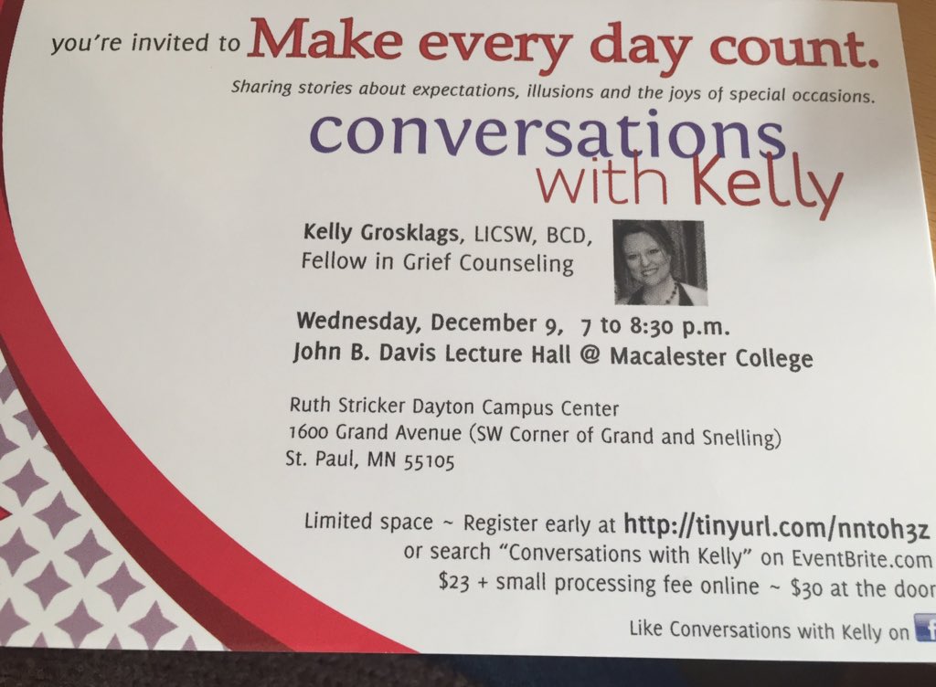 Hi everyone, mark your calendars for CWK "Make every day count" on December 9th!