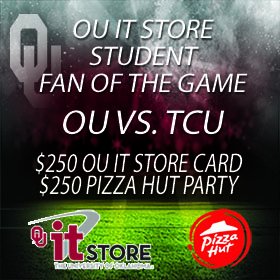 SoonerRewards's tweet photo. OU Students: this is your last chance to be the OU IT Store Fan of the Game! Enter here: https://t.co/LjBcYIS9sE https://t.co/aHlNDNz9hn