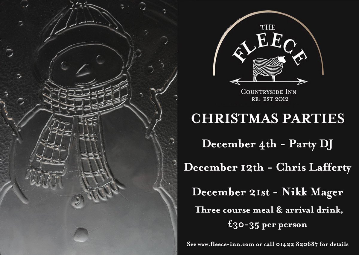 Fleece_Inn's tweet photo. Have you got your Xmas party booked yet? https://t.co/UPPhFd2r39 https://t.co/wIaPh9glE2