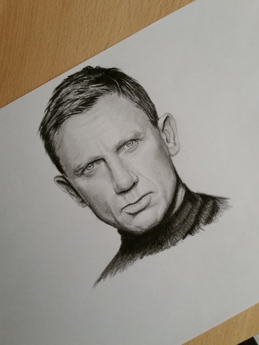 Sketch card of Daniel Craig as Bond James Bond  Love art Drawings  Painting people