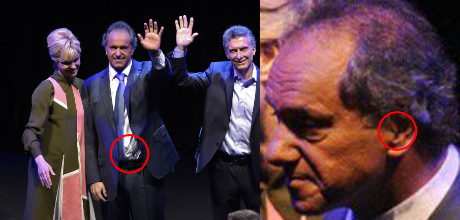 soycuomo's tweet photo. [ #ALERTA24 ] #ArgentinaDebate @Bracesco lo dijo y acá esta la prueba: ¿@DanielScioli cableado en el debate?. https://t.co/A5khfajGVP