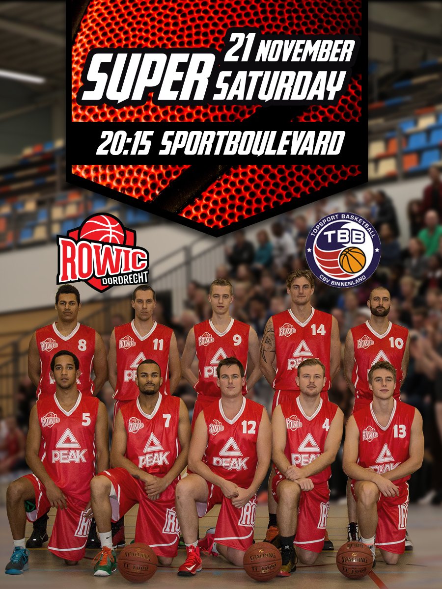 DBVRowic's tweet photo. A.s zaterdag #supersaturday in de #sportboulevard kom @Rowicheren1 aanmoedigen in het rood of wit #rednation #rowic https://t.co/UQmBHVsNTs