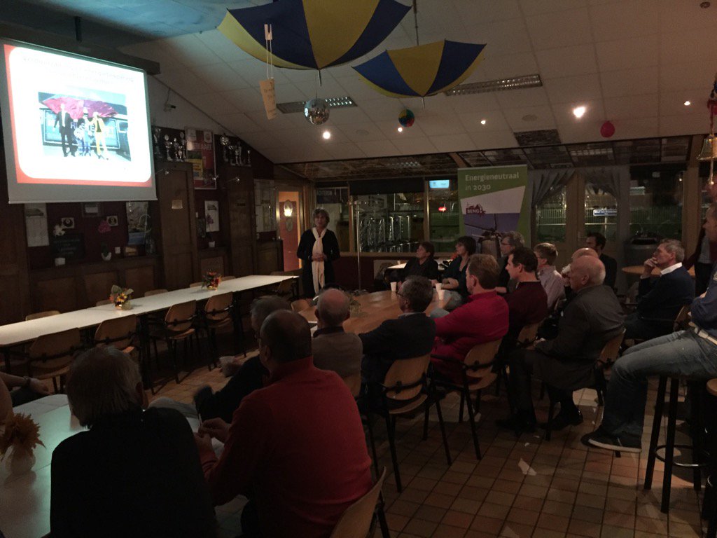 Wethouder Bakker opent de informatieavond voor sportverenigingen in De Bilt over energiebesparing @BENG2030