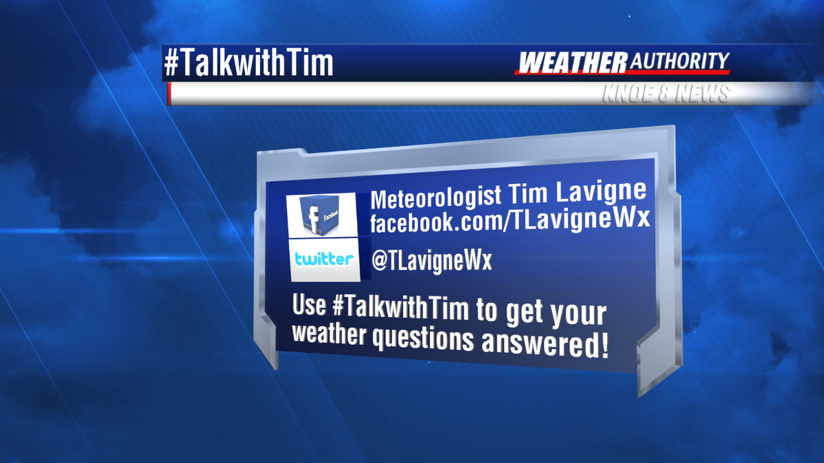 KNOE8's tweet photo. With severe weather in the forecast, you may have questions. Tim Lavigne will answer them! #TalkwithTim https://t.co/QGFhvZezXo