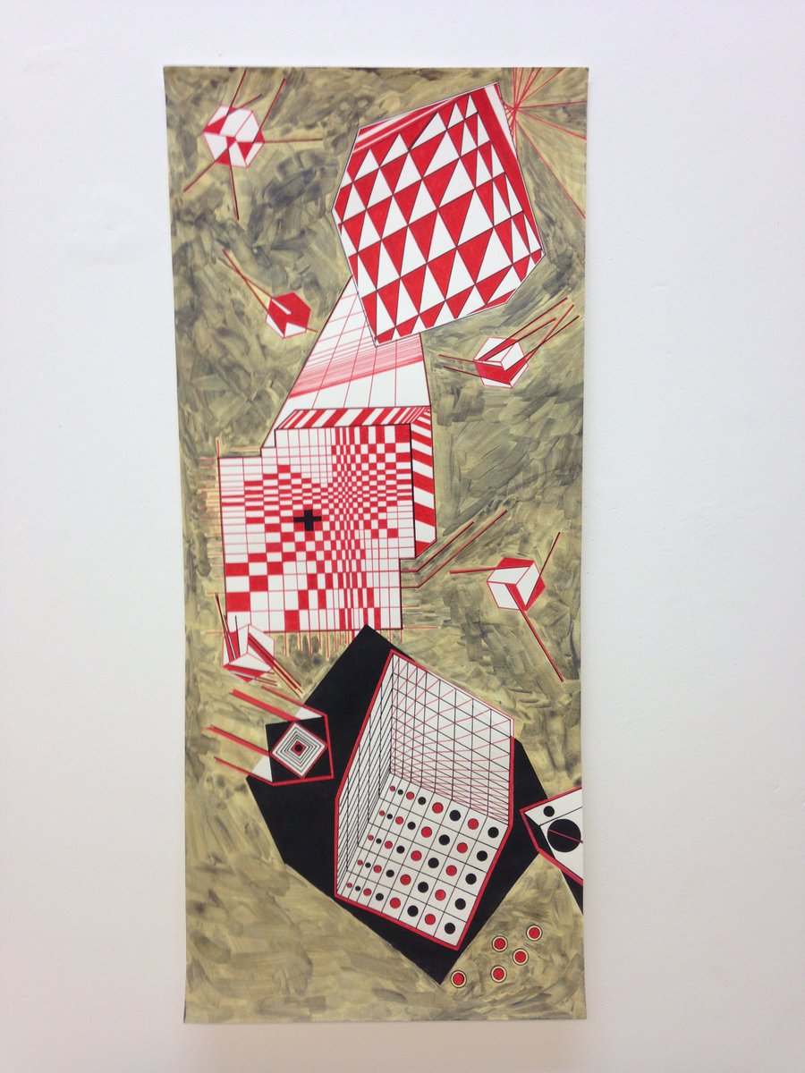 NUartauction's tweet photo. Helen Schell; Satellites

#NUartauction #NorthumbriaUniversity #Watercolour #Painting https://t.co/S3vQtygV1L