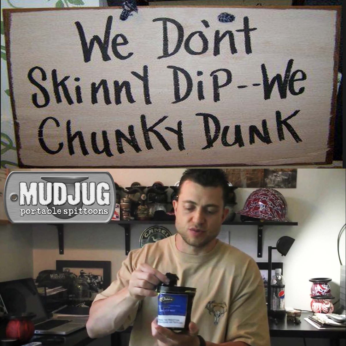 mudjugusa's tweet photo. We don't skinny dip..We chunky dunk! #stokerssnuff https://t.co/WZHJCOdFqL