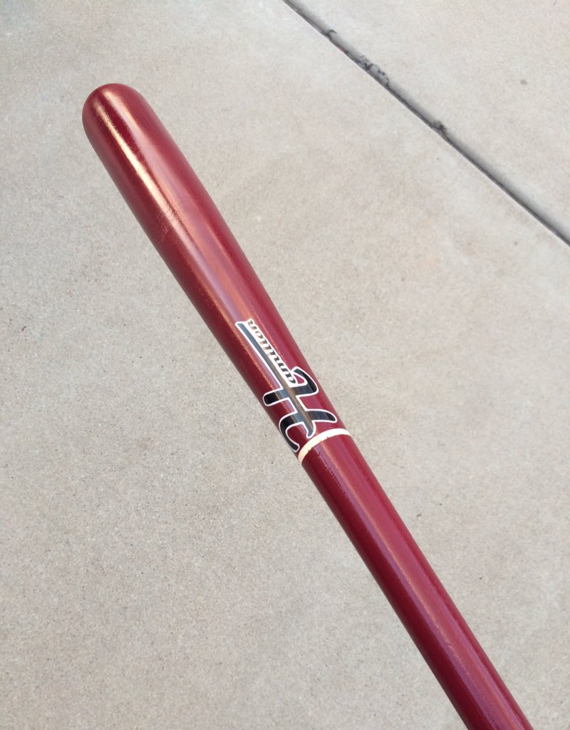 HamiltonBatCo's tweet photo. Custom maple for a bouncer #HamiltonBatCo https://t.co/Ljhf7pUbJt