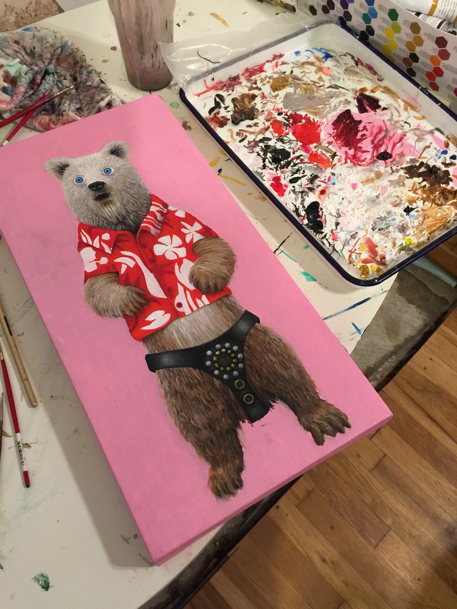 bear #1,  work in progress for my 'internet animals' series