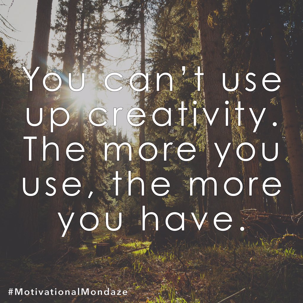 Creativity has no limits.
#MotivationalMondaze
