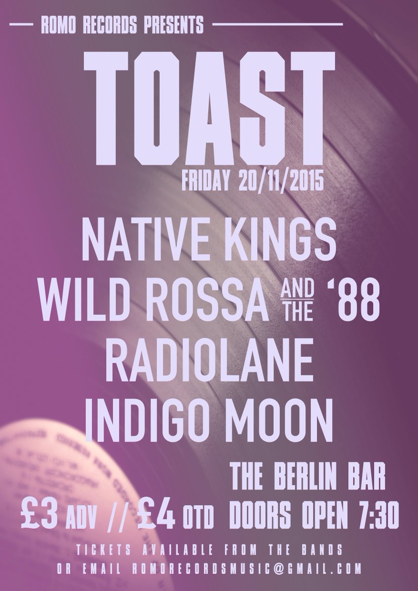 This Friday at The Berlin in Liverpool! #Music #Liverpool #Live #Gig #Bands #Indie #Rock  facebook.com/events/7371642…