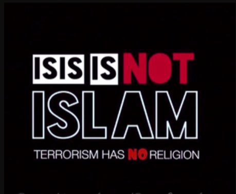 scratchmaster23's tweet photo. ISIS IS NOT ISLAM. 
ISLAM MEANS PEACE AND NOT TERRORISM OR WAR.
#ISISisNotIslam #islamismyreligion #imnotterrorist https://t.co/djxpjel9wK