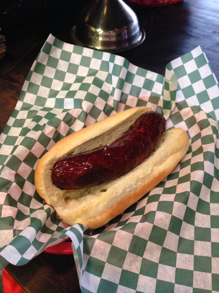 ballardbbq's tweet photo. Frm the BBQ think tank this week, it's HotLink Rippers!  Deep fried hotlinks!! #bbq #Ballard https://t.co/pcxW4orIlD