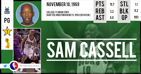 Happy Birthday Sam Cassell !    
