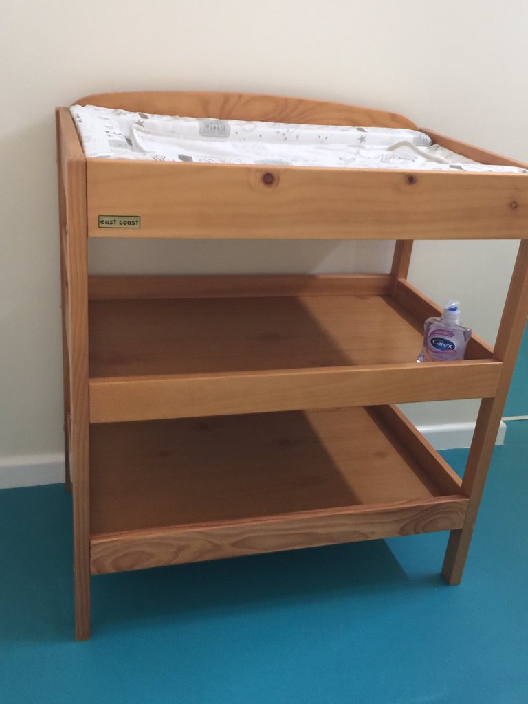 Cohort4Women's tweet photo. New baby changing area emerging in the new @Cohort4Women loo. Thanks to funding from #Clothworkersfoundation https://t.co/3tXQM77goW