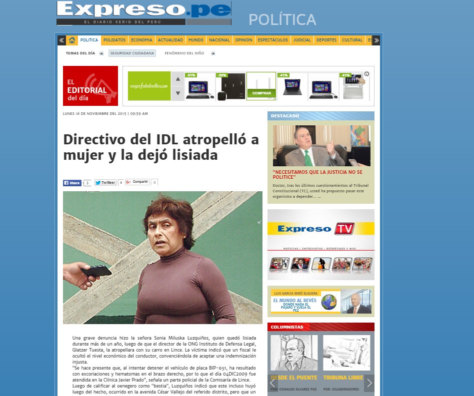 fkrklect's tweet photo. Señores @ideeleradio ¿Pueden defender "DD.HH." con un director denunciado por atropellar mujeres y darse a la fuga? https://t.co/ybJtVNZLC8