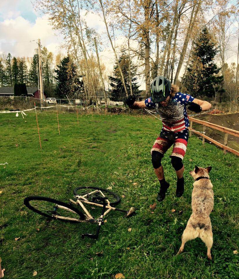 Brad Nelson: your SSCX pre-Worlds champion! Here executing a burpee instead of another shot at our #tequilashortcut