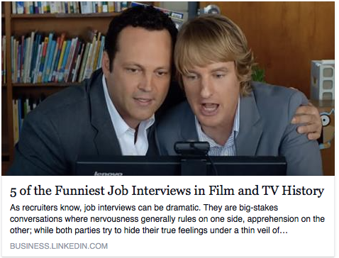 TheCSUEA's tweet image. 5 of the Funniest Job Interviews in #Film &amp;amp; #TV History
goo.gl/uRGj32 via @LinkedIn
#jobinterviewhumor