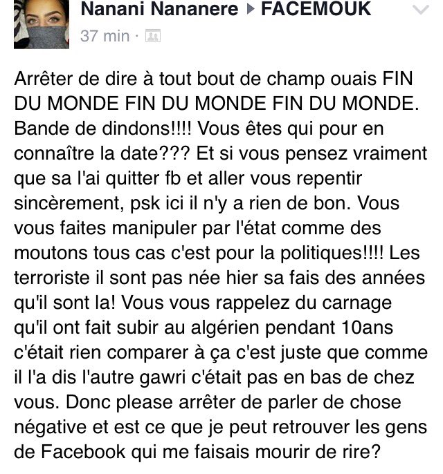 ikramjecrame's tweet photo. Je suis d'accord avec elle . https://t.co/AWfcpwJ287