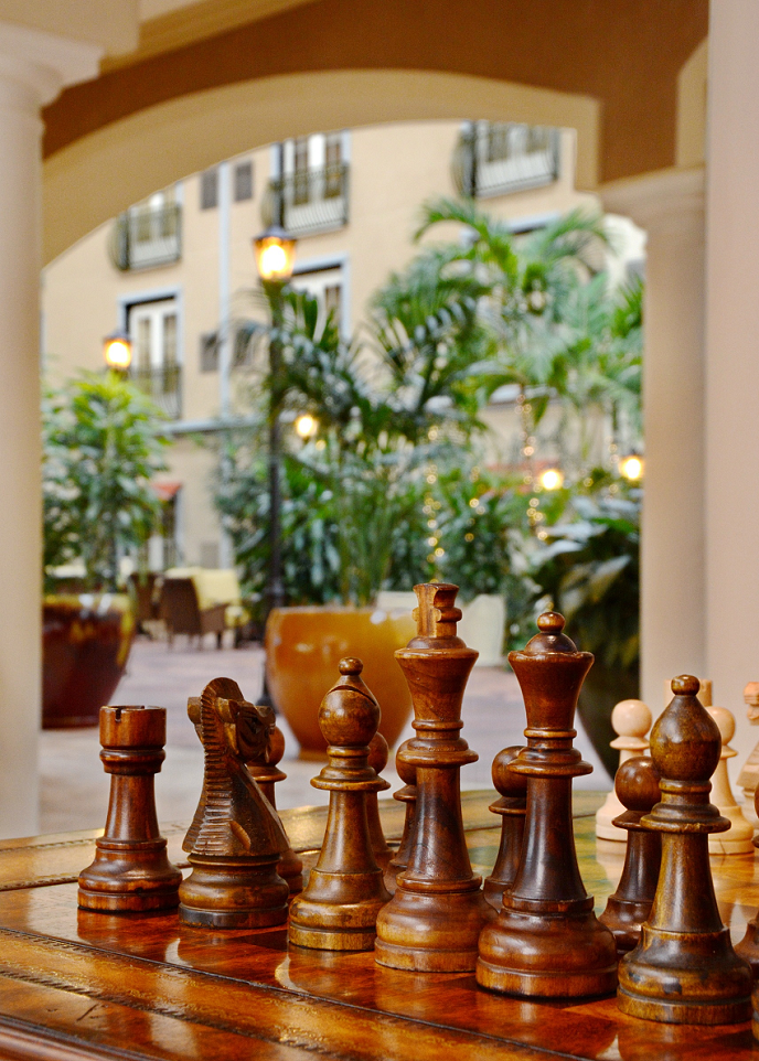 WCSHotels's tweet photo. A game of Chess in our atrium?  A nice way to spend an afternoon or evening.  #Woolleys #Denver https://t.co/n5FpH3TN0p