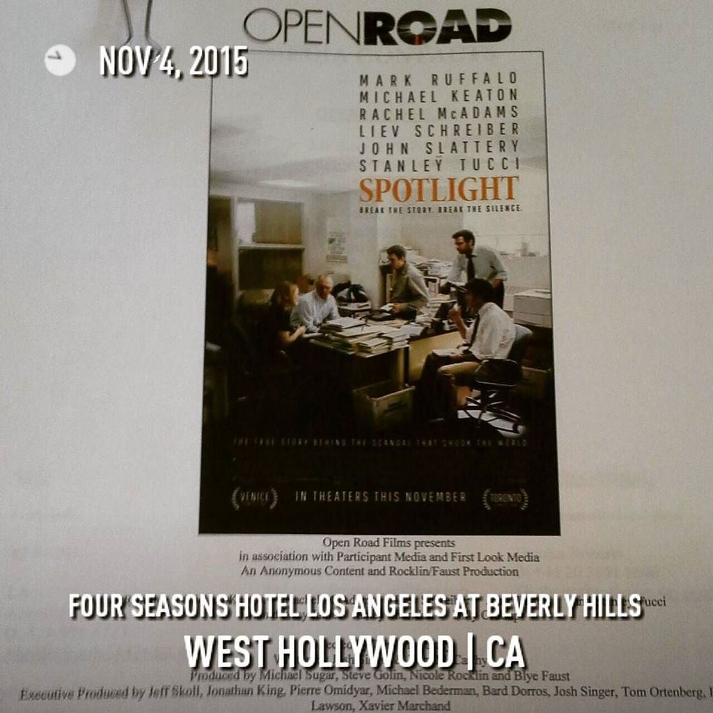 twotrey23's tweet image. Agenda part 1 today: #Spotlight press day #TomMcCarthy #JoshSinger #BrianDArcyJames #film … j.mp/1MdiL8F